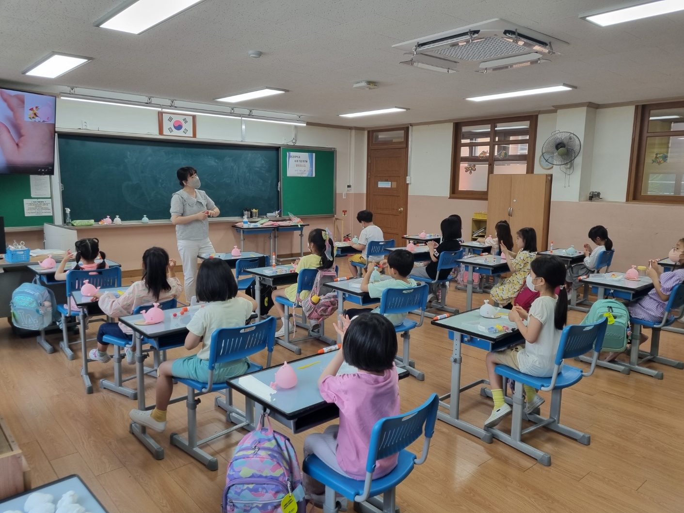 2023학년도 방과후학교 공개수업 클레이공 사진